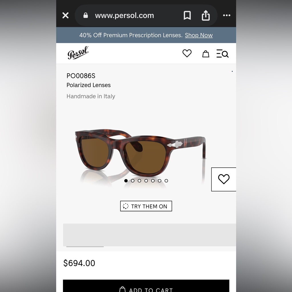 Persol Tortoise Sunglasses With Polarized Lenses